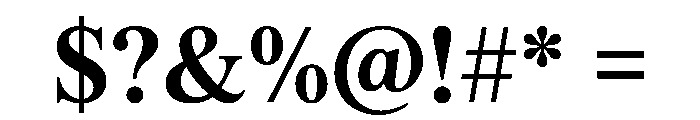 ThunderText SemiBold Font OTHER CHARS