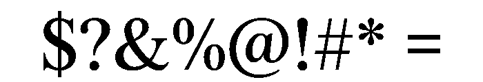ThunderText TextBook Instance Font OTHER CHARS