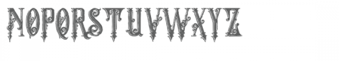 The Crow Inline Shadow Grunge Font UPPERCASE