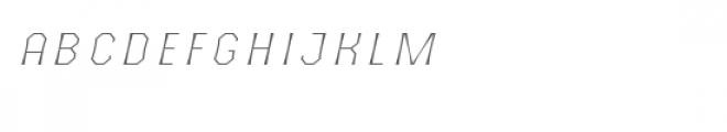 The October Two Light Italic Font LOWERCASE