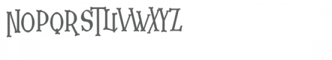 the hallow Font UPPERCASE