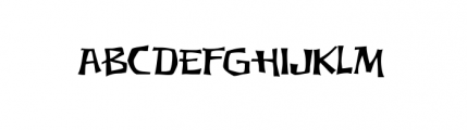 Thud Thin Font UPPERCASE