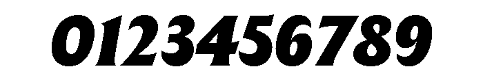 The Henston Black Italic Font OTHER CHARS