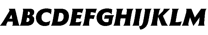 The Henston Black Italic Font UPPERCASE