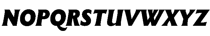 The Henston Black Italic Font UPPERCASE