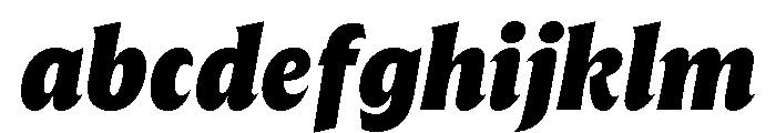 The Henston Black Italic FONT