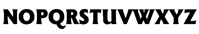 The Henston Black Font UPPERCASE