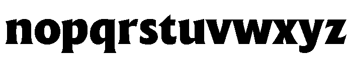 The Henston Black Font LOWERCASE