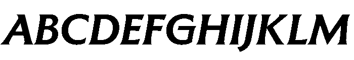 The Henston Bold Italic Font UPPERCASE