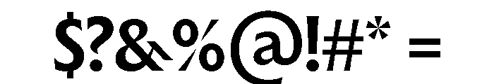 The Henston Bold Font OTHER CHARS