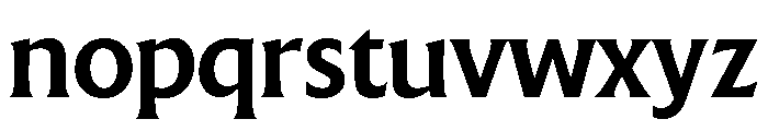 The Henston Bold Font LOWERCASE