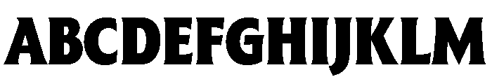 The Henston Condensed Black Font UPPERCASE