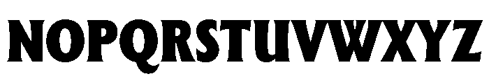 The Henston Condensed Black Font UPPERCASE