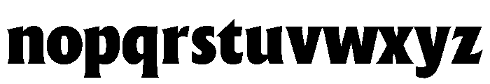 The Henston Condensed Black Font LOWERCASE