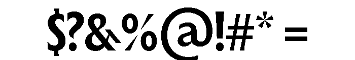 The Henston Condensed Bold Font OTHER CHARS