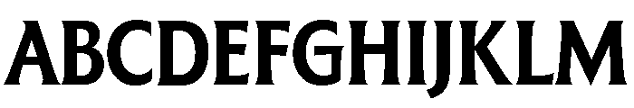 The Henston Condensed Bold Font UPPERCASE