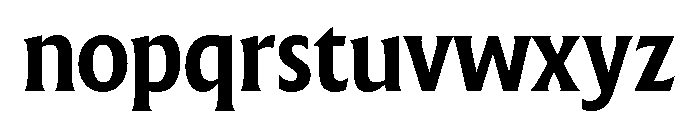 The Henston Condensed Bold Font LOWERCASE