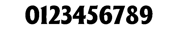 The Henston Condensed Extra Bold Font OTHER CHARS