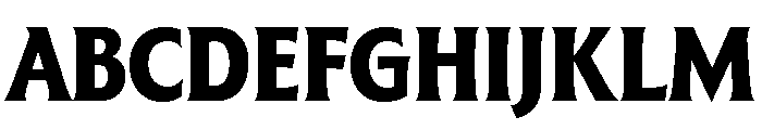 The Henston Condensed Extra Bold Font UPPERCASE