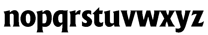 The Henston Condensed Extra Bold Font LOWERCASE