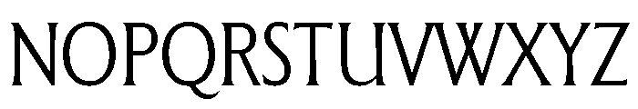 The Henston Condensed Light Font UPPERCASE