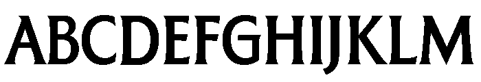 The Henston Condensed Medium Font UPPERCASE