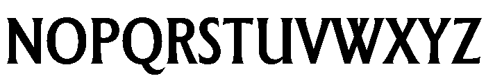 The Henston Condensed Medium Font UPPERCASE