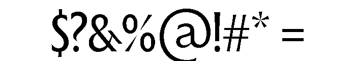 The Henston Condensed Regular Font OTHER CHARS