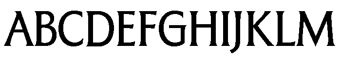 The Henston Condensed Regular Font UPPERCASE