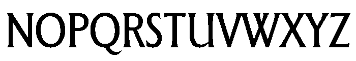 The Henston Condensed Regular Font UPPERCASE