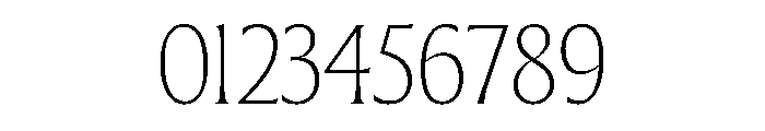 The Henston Condensed Thin Font OTHER CHARS