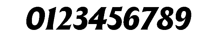 The Henston Extra Bold Italic Font OTHER CHARS