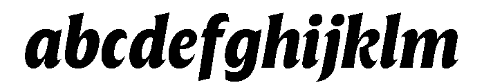The Henston Extra Bold Italic FONT