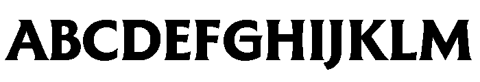 The Henston Extra Bold Font UPPERCASE