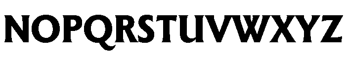 The Henston Extra Bold Font UPPERCASE