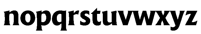 The Henston Extra Bold Font LOWERCASE