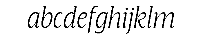 The Henston Extra Light Italic FONT