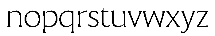 The Henston Extra Light Font LOWERCASE