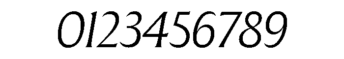 The Henston Light Italic Font OTHER CHARS