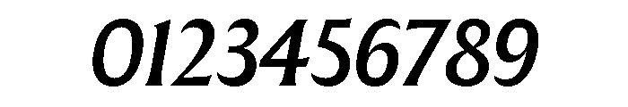 The Henston Medium Italic Font OTHER CHARS