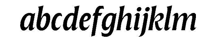 The Henston Medium Italic FONT