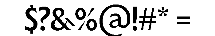The Henston Medium Font OTHER CHARS