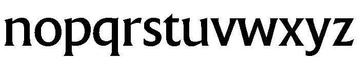 The Henston Medium Font LOWERCASE