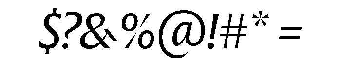 The Henston Regular Italic Font OTHER CHARS