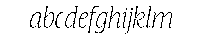 The Henston Thin Italic FONT