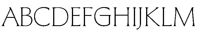 The Henston Thin Font UPPERCASE