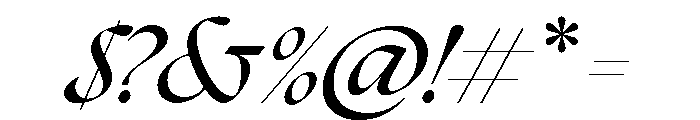 The Seasons Bold Italic Font OTHER CHARS