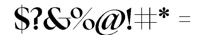 The Seasons Extra Bold Font OTHER CHARS