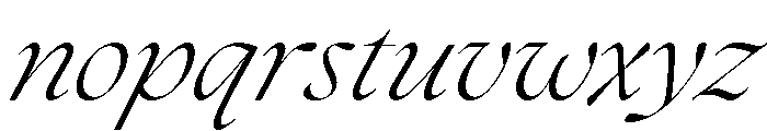 The Seasons Light Italic Font LOWERCASE