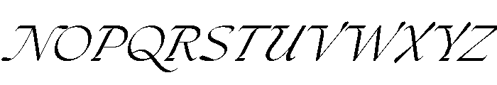 The Seasons Regular Italic Font UPPERCASE